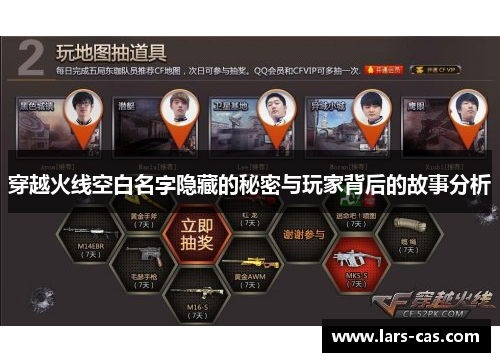 穿越火线空白名字隐藏的秘密与玩家背后的故事分析